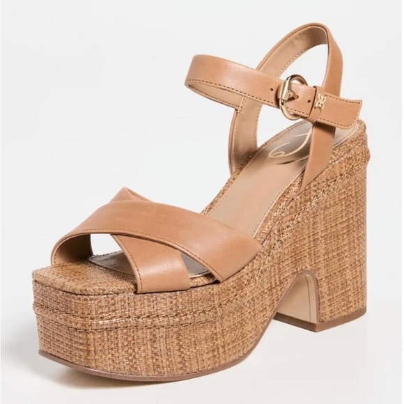 NIB Sam Edelman Trianna Strappy Espadrille Platform Sandals - Picture 4 of 14